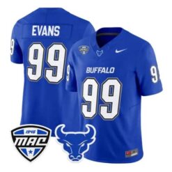 Cornell Evans Jersey #99 Buffalo Bulls 2026 All Stitched by My Store NCAA Football Jerseys