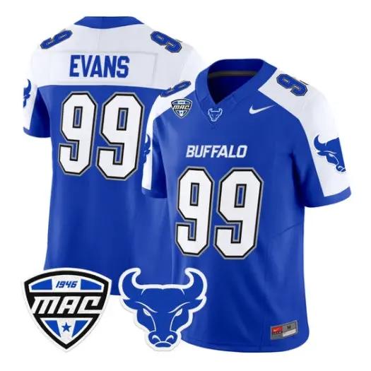 Cornell Evans Jersey #99 Buffalo Bulls 2026 All Stitched by My Store NCAA Football Jerseys