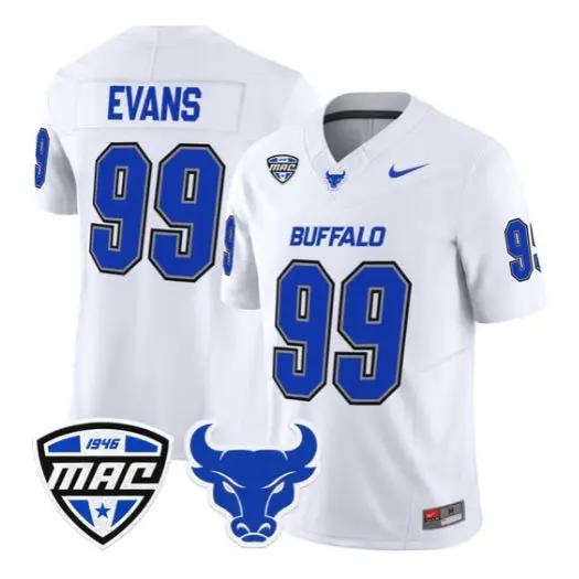 Cornell Evans Jersey #99 Buffalo Bulls 2026 All Stitched by My Store NCAA Football Jerseys