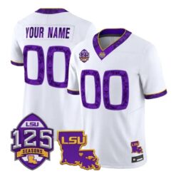 Custom LSU Tigers Jersey 2026 Silent Season of 1918 Louisiana Patch All Stitched by My Store NCAA Football Jerseys
