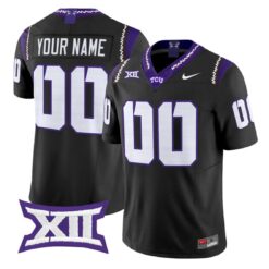 Custom TCU Horned Frogs Jersey Name, Number 2026 Vapor Limited Football Stitched by My Store NCAA Football Jerseys