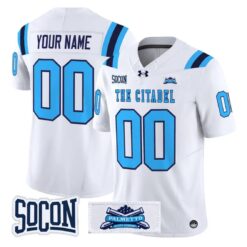Custom The Citadel Bulldogs Jersey Name, Number 2026 Vapor Limited Stitched by My Store NCAA Football Jerseys