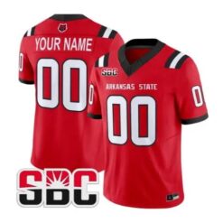 Custom Arkansas State Red Wolves Jersey 2026 Vapor All Stitched by My Store NCAA Football Jerseys