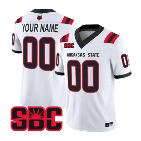 Custom Arkansas State Red Wolves Jersey 2026 Vapor All Stitched by My Store NCAA Football Jerseys