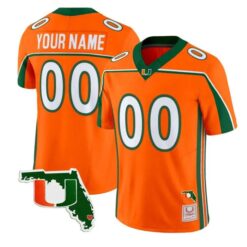 Custom Miami Hurricanes Throwback Jersey 2026 Florida Patch All Stitched by My Store NCAA Football Jerseys