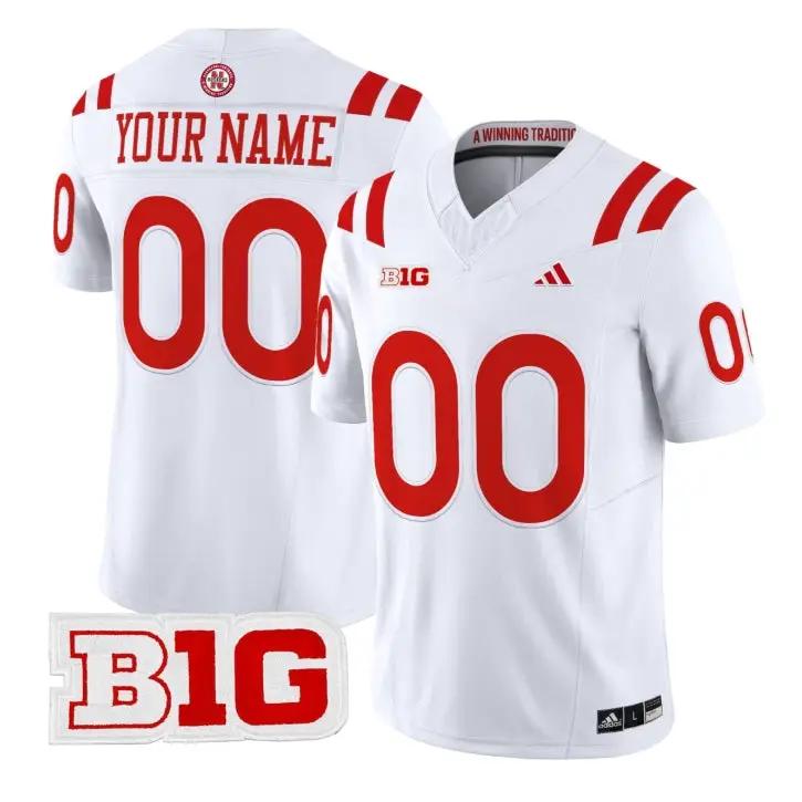 Custom Nebraska Huskers Jersey Name, Number 2026 Limited Stitched by My Store NCAA Football Jerseys