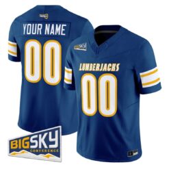 Custom Northern Arizona Lumberjacks Jersey Name, Number 2026 Stitched by My Store NCAA Football Jerseys