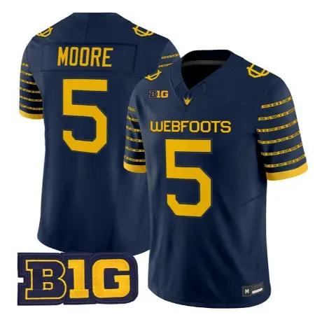 Dante Moore Jersey #5 Oregon Ducks 1916 Throwback 2026 Stitched by My Store NCAA Football Jerseys