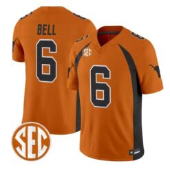 Dia Bell Jersey #6 Texas Longhorns 1990 Throwback 2026 Vapor Limited Stitched by My Store NCAA Football Jerseys