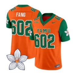 FANG Jersey #602 Florida A&M Rattlers Orange Blossom Classic Stitched by My Store NCAA Football Jerseys