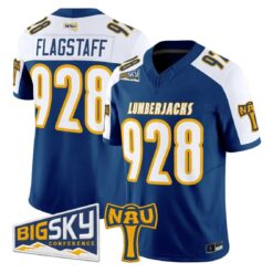 Flagstaff Jersey #928 Northern Arizona Lumberjacks 2026 Vapor Stitched by My Store NCAA Football Jerseys