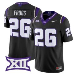 Frogs Jersey #26 TCU Horned Frogs 2026 Vapor Limited Stitched by My Store NCAA Football Jerseys