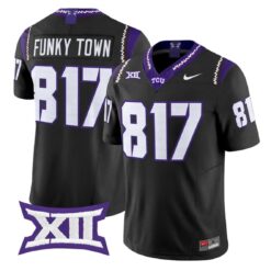 Funky Town Jersey #817 TCU Horned Frogs 2026 Vapor Limited Football Stitched by My Store NCAA Football Jerseys