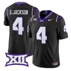 Gil Jackson Jr Jersey #4 TCU Horned Frogs 2026 Vapor Limited Football Stitched by My Store NCAA Football Jerseys