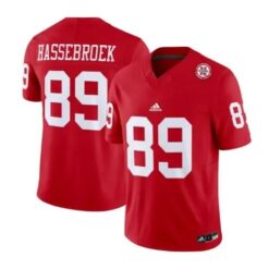 Hassebroek Jersey #89 Nebraska Huskers Vapor Limited All Stitched Red by My Store NCAA Football Jerseys