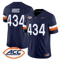 Hoos Jersey #434 Virginia Cavaliers 2026 Vapor Limited Stitched by My Store NCAA Football Jerseys