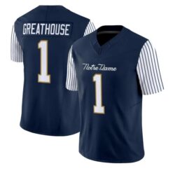 Jaden Greathouse Jersey #1 Notre Dame Fighting Irish 2026 Limited All Stitched by My Store NCAA Football Jerseys