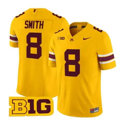 Jalen Smith Jersey #8 Minnesota Golden Gophers 2026 Stitched by My Store NCAA Football Jerseys