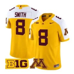 Jalen Smith Jersey #8 Minnesota Golden Gophers 2026 Stitched by My Store NCAA Football Jerseys