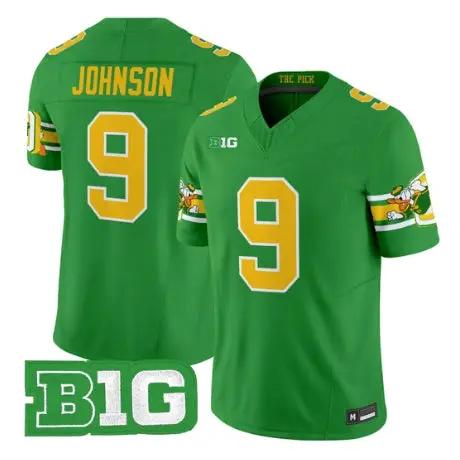 Jamari Johnson Jersey #9 Oregon Ducks Mighty Oregon 2026 Stitched Green by My Store NCAA Football Jerseys