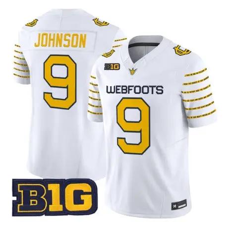 Jamari Johnson Jersey #9 Oregon Ducks 1916 Throwback All Stitched by My Store NCAA Football Jerseys