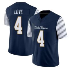 Jeremiyah Love Jersey #4 Notre Dame Fighting Irish 2018 Shamrock Series Stitched by My Store NCAA Football Jerseys