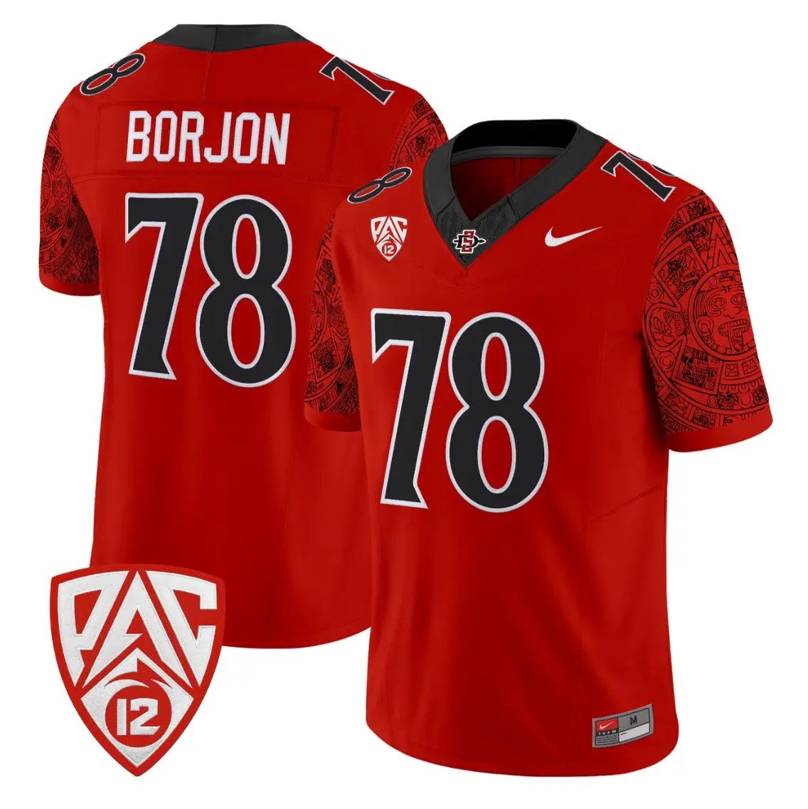 Joe Borjon Jersey #78 San Diego State Aztecs 2026 Vapor Stitched by My Store NCAA Football Jerseys