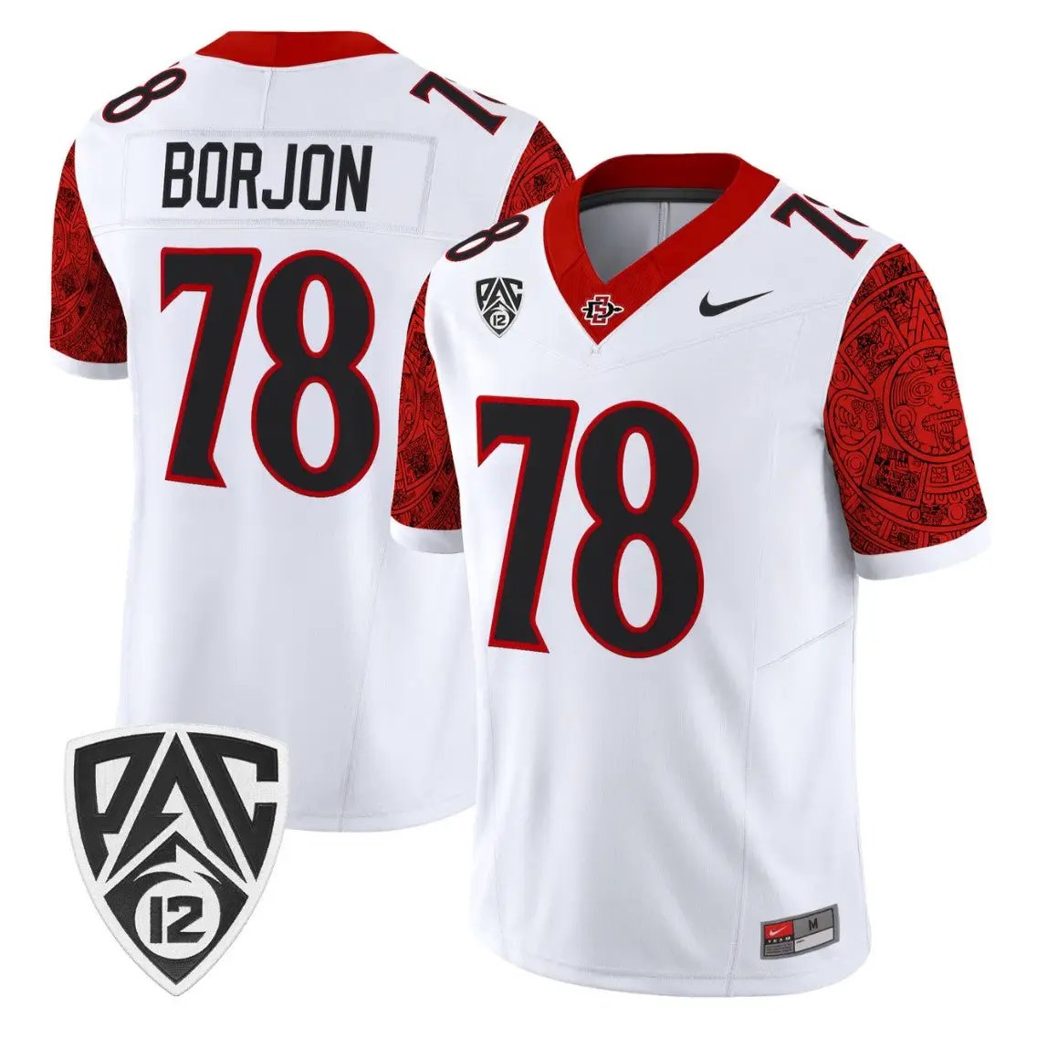 Joe Borjon Jersey #78 San Diego State Aztecs 2026 Vapor Stitched by My Store NCAA Football Jerseys