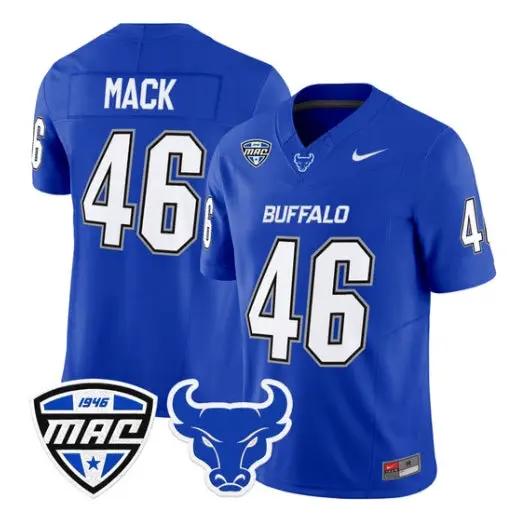 Khalil Mack Jersey #46 Buffalo Bulls 2026 All Stitched by My Store NCAA Football Jerseys