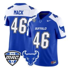 Khalil Mack Jersey #46 Buffalo Bulls 2026 All Stitched by My Store NCAA Football Jerseys