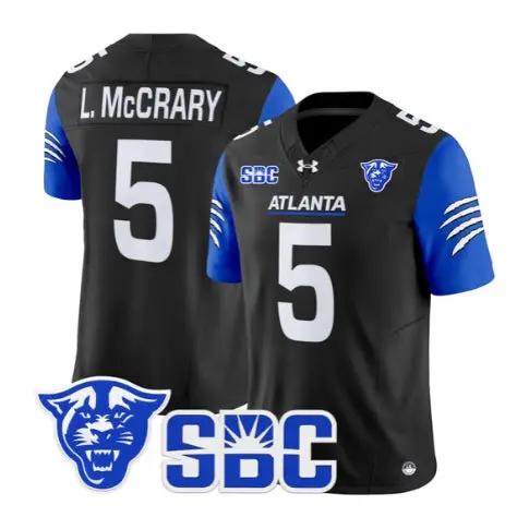 Lanear McCrary Jr Jersey #5 Georgia State Panthers 2026 Stitched by My Store NCAA Football Jerseys