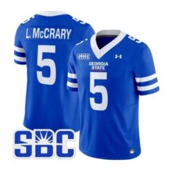 Lanear McCrary Jr Jersey #5 Georgia State Panthers 2026 Stitched by My Store NCAA Football Jerseys