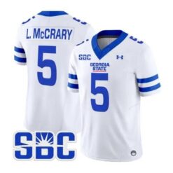 Lanear McCrary Jr Jersey #5 Georgia State Panthers 2026 Stitched by My Store NCAA Football Jerseys
