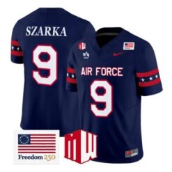 Liam Szarka Jersey #9 Air Force Falcons 2026 Freedom 250 All Stitched by My Store NCAA Football Jerseys