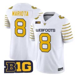 Marcus Mariota Jersey #8 Oregon Ducks 1916 Throwback All Stitched by My Store NCAA Football Jerseys