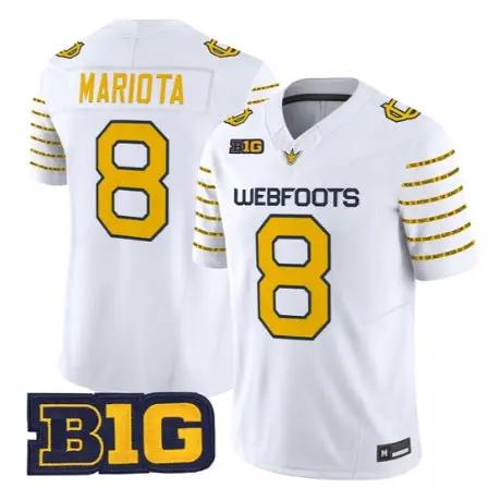 Marcus Mariota Jersey #8 Oregon Ducks 1916 Throwback All Stitched by My Store NCAA Football Jerseys