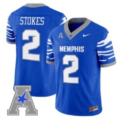 Marcus Stokes Jersey #2 Memphis Tigers 2026 Vapor Limited All Stitched by My Store NCAA Football Jerseys
