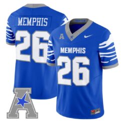 Memphis Jersey #26 Memphis Tigers 2026 Vapor Limited Stitched by My Store NCAA Football Jerseys