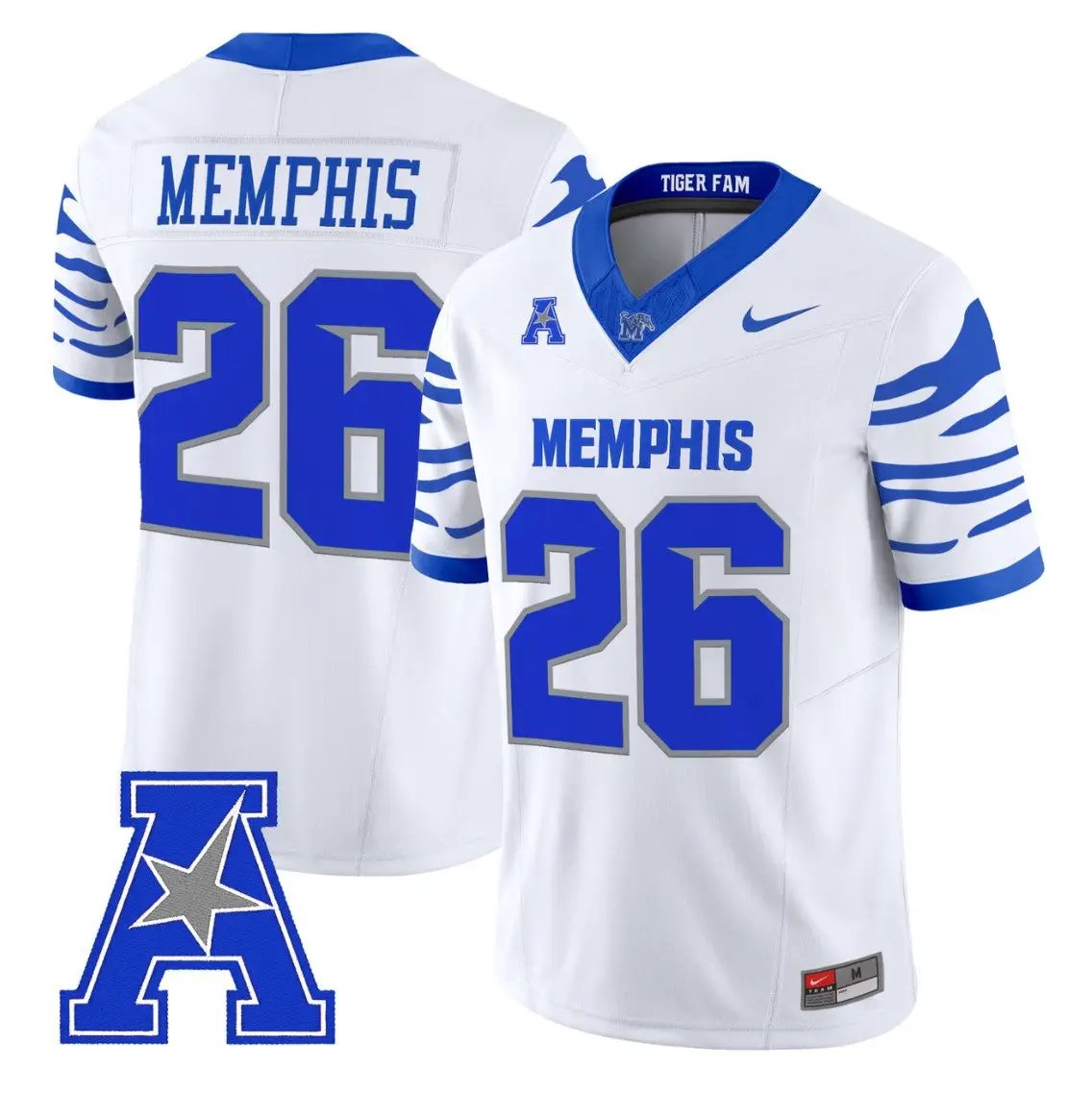 Memphis Jersey #26 Memphis Tigers 2026 Vapor Limited Stitched by My Store NCAA Football Jerseys