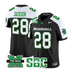Mickey Jackson Jersey #28 Marshall Thundering Herd Stitched by My Store NCAA Football Jerseys