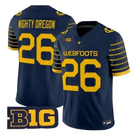 Mighty Oregon Jersey #26 Oregon Ducks 1916 Throwback All Stitched by My Store NCAA Football Jerseys
