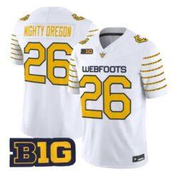 Mighty Oregon Jersey #26 Oregon Ducks 1916 Throwback All Stitched by My Store NCAA Football Jerseys