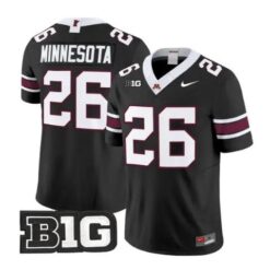 Minnesota Jersey #26 Minnesota Golden Gophers 2026 Stitched by My Store NCAA Football Jerseys