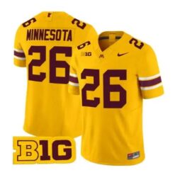 Minnesota Jersey #26 Minnesota Golden Gophers 2026 Stitched by My Store NCAA Football Jerseys