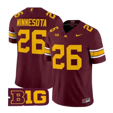 Minnesota Jersey #26 Minnesota Golden Gophers 2026 Stitched by My Store NCAA Football Jerseys