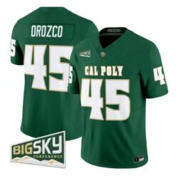 Osbaldo Orozco Jersey #45 Cal Poly Mustangs 2026 All Stitched by My Store NCAA Football Jerseys