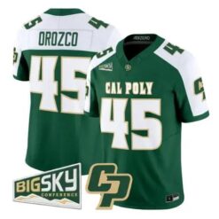 Osbaldo Orozco Jersey #45 Cal Poly Mustangs 2026 All Stitched by My Store NCAA Football Jerseys