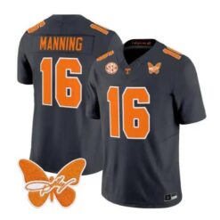 Peyton Manning Jersey #16 Tennessee Volunteers 2026 Stitched by My Store NCAA Football Jerseys