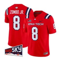 Prince Zombo Jr Jersey #8 Utah Tech Trailblazers 2026 Stitched by My Store NCAA Football Jerseys