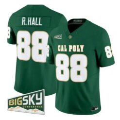 Ray Hall Jersey #88 Cal Poly Mustangs 2026 Limited Stitched by My Store NCAA Football Jerseys